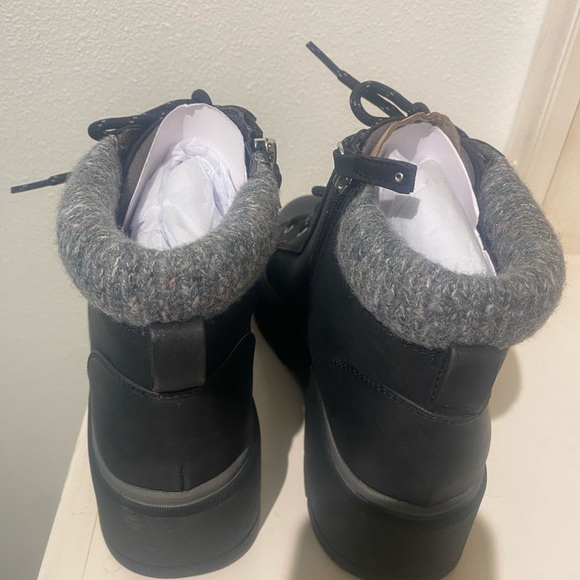 Dr Scholl’s Women’s Max Alpine Ankle Winter Boots Black Wedge Style New size 10 - Picture 15 of 16